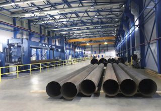 Faccin Long Plate Roll HAV 2P for pipelines production