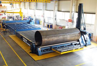 Rouleuse a quattre rouleaux 6 meters