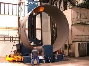 Faccin 3 Roll Variable Geometry Plate Bending Roll HAV for Wind Tower Production