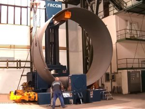 Faccin 3 Roll Variable Geometry Plate Bending Roll HAV for Wind Tower Production