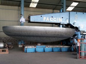 Faccin dished end flanging machine